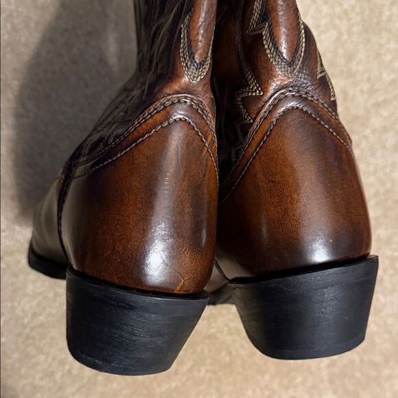 Laredo Dark Brown Leather  upper Boots sz men’s 9D